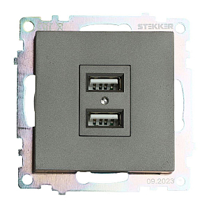 Розетка USB Stekker Катрин GLS10-7115-06 49422