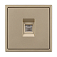 Розетка телефонная софт-тач золотой песок Arlight SCT-MTL1-SFPL-GD (RJ-11, 4C) 054302(1)