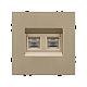 Розетка телефонная двойная софт-тач золотой песок Arlight SCT-MTL2-SFPL-GD (2хRJ-11, 4C) 054310(1)