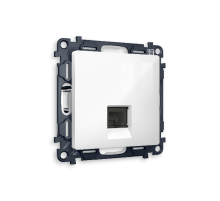 Комплект механизма телефонной розетки RJ-11(4P4C) со шторкой Ambrella Volt Alfa MA112030