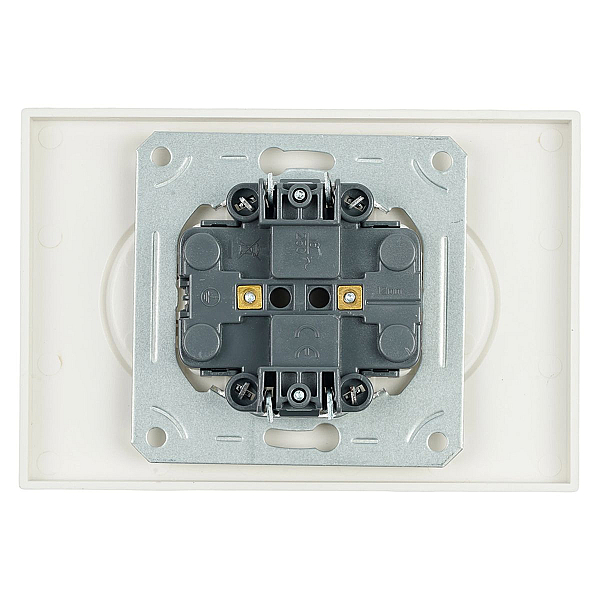 Розетка 2-местная с защитной шторкой, Stekker, б/з, 250В, 16А Эмили, RST16-5116-08, кашемир, soft touch 49903