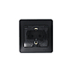 Розетка 2К+З Systeme Electric Glossa 16A 250V со шторками и крышкой антрацит GSL000748