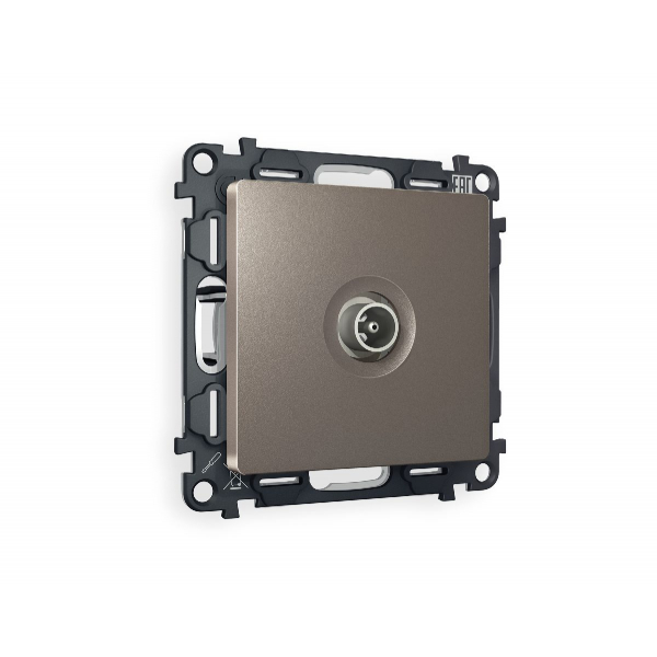 Комплект механизма TV розетки оконечной 50-870 MHz 1dB Ambrella Volt Alfa MA643010 Комплект механизма TV розетки оконечной 50-870 MHz 1dB Ambrella Volt Alfa MA643010