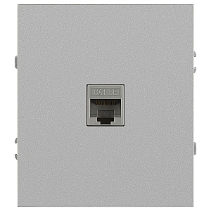 Розетка Эра Arktik 16-3107-03 информационная RJ45 алюминий Б0070476