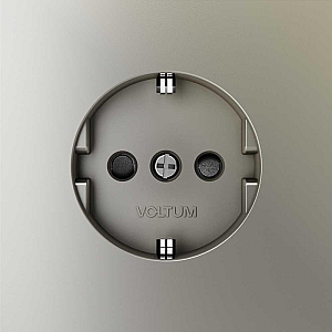 Розетка со шторками Voltum S70 VLS040204 (шелк)