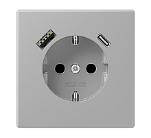 Розетка 2K+З USB Typ AC Jung LC1520-15CA204