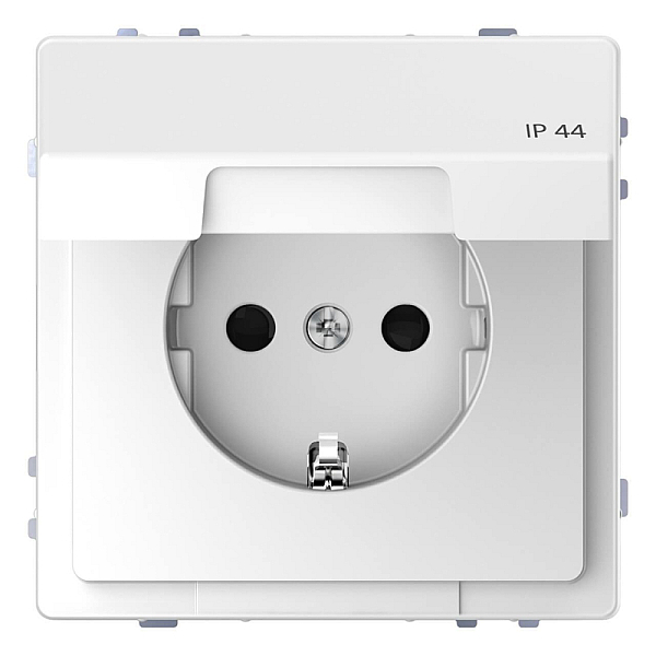 Розетка Schneider Electric Merten D-Life 16A с/з и крышкой MTN2314-6035