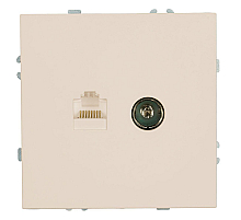 Розетка TV + компьютерная RJ-45 (механизм) Stekker Эмили RST00-5106-08 кашемир soft touch 49898