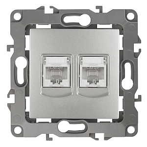 Розетка информационная двойная 2XRJ45 Эра 12-3108-03 Б0014731