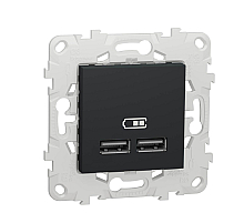 Розетка компьютерная USBx2 Schneider Electric Unica New NU541854