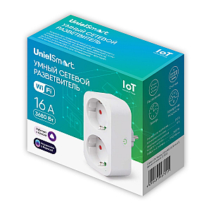 Умная розетка Uniel USH-A102 2G/WF WHITE UL-00011388