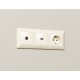 Комплект механизма TV розетки оконечной 50-870 MHz 1dB Ambrella Volt Alfa MA333010