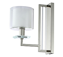 Бра Crystal Lux Nicolas NICOLAS AP1 NICKEL/WHITE