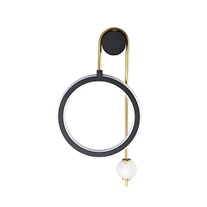 Бра Crystal lux CORIDA AP25W LED BLACK/GOLD