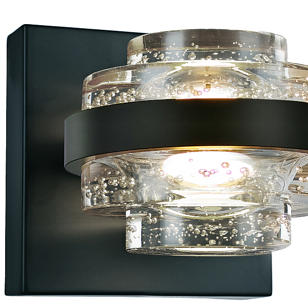 Бра Delight Collection MD22030002 MB22030002-1A black/clear
