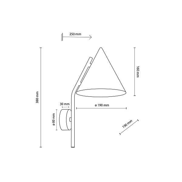 Бра TK Lighting 11089 CONO BEIGE a070965