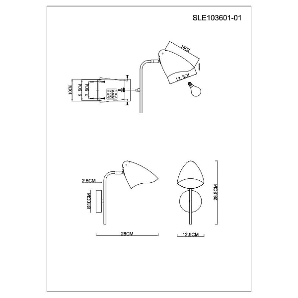 Бра Evoluce Satta SLE103601-01