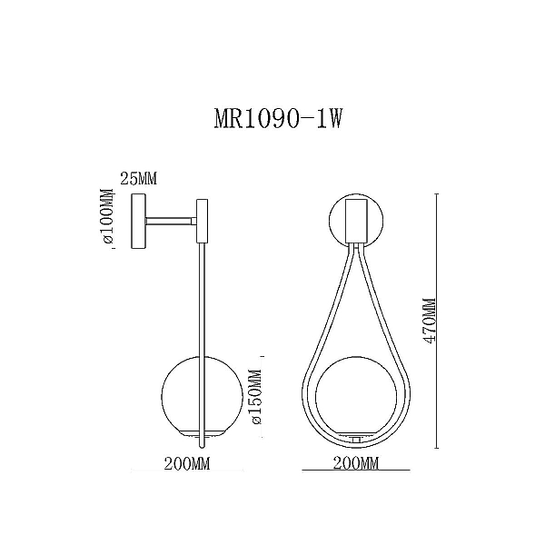 Бра MyFar Florenz MR1090-1W