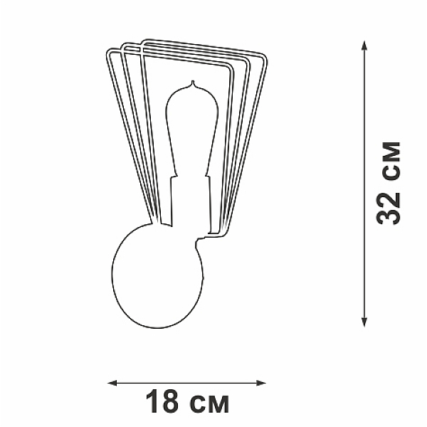 Бра Vitaluce V4378-1/1A