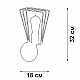 Бра Vitaluce V4378-1/1A