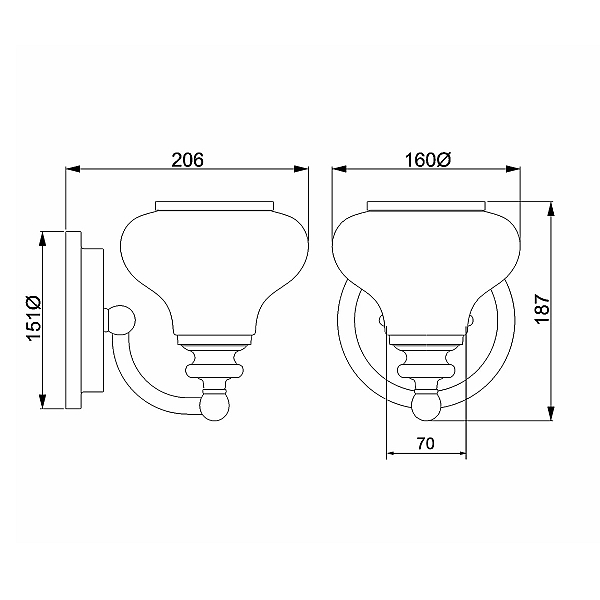 Бра Hinkley HK-AINSLEY1-BATH-BB