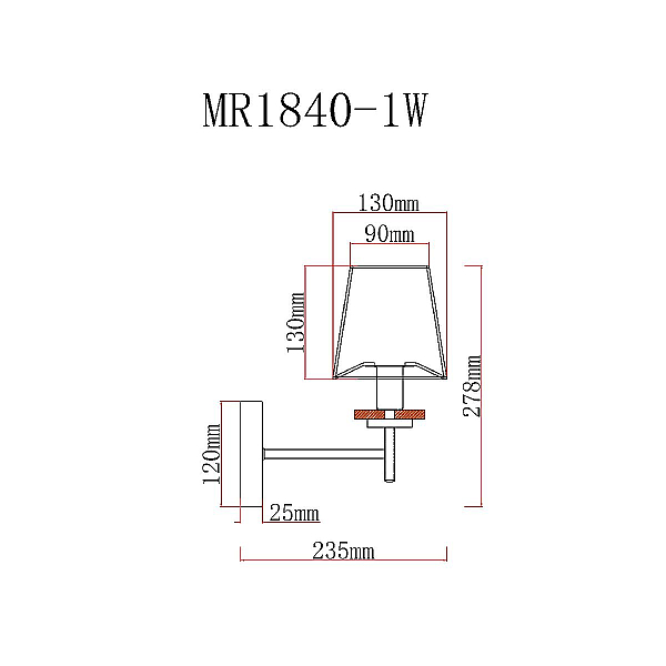 Бра MyFar Daniel MR1840-1W