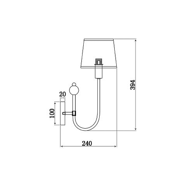 Бра Vele Luce Fabio VL1933W01