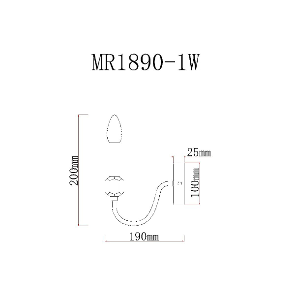 Бра MyFar Lena MR1890-1W