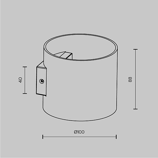 Бра Maytoni Rond C066WL-01MG