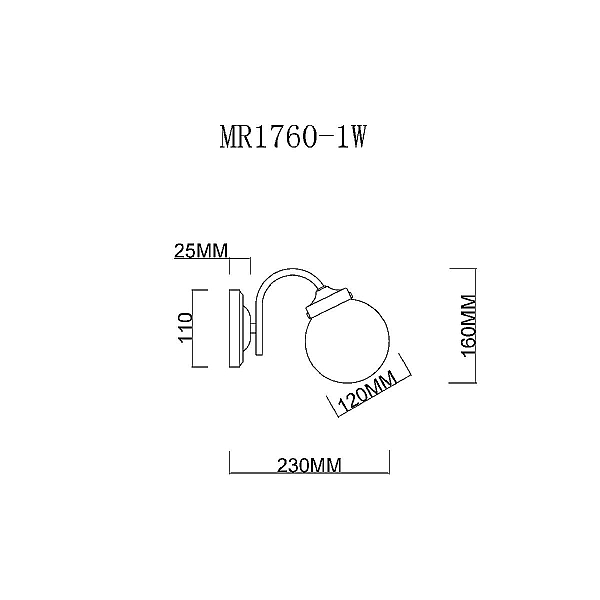 Бра MyFar Easy MR1760-1W