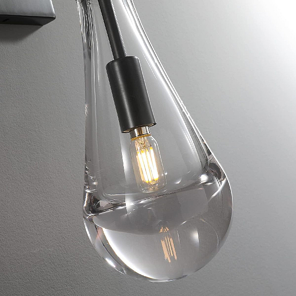 Бра DeLight Collection Raindrop MT9093-1W black brushed gold