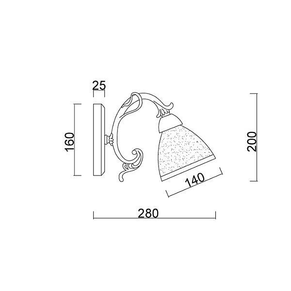 Бра Myfar Amelie MR2760-1W