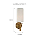 Бра Delight Collection MT8865-1W brass