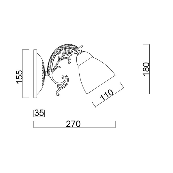 Бра Myfar Maryse MR2720-1W