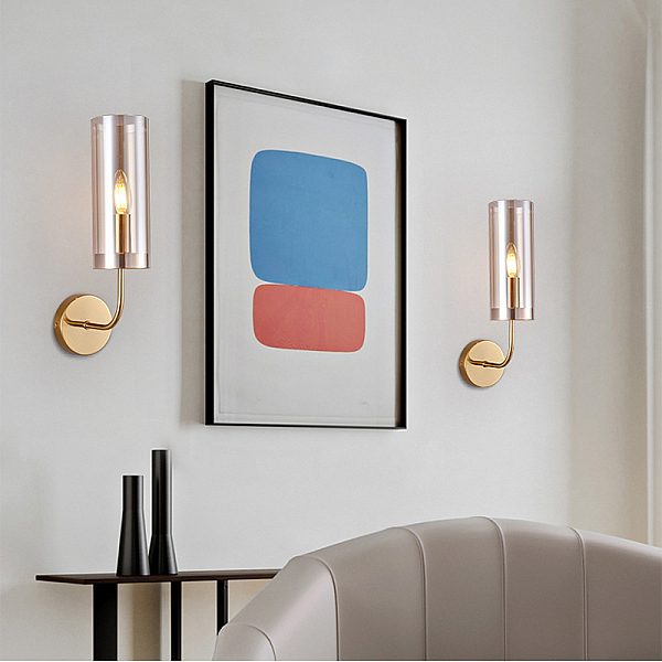 Бра ImperiumLoft Agne Blue Glass Tube 100322-22