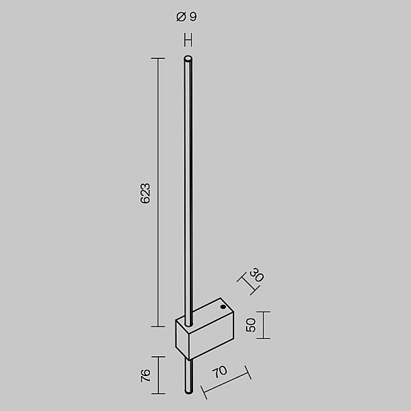 Бра Maytoni Technical Pars C070WL-L6B3K