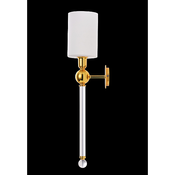 Бра Crystal Lux Mirabella AP1 Gold/White