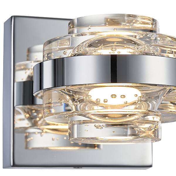 Бра Delight Collection MD22030002 MB22030002-1A chrome/clear