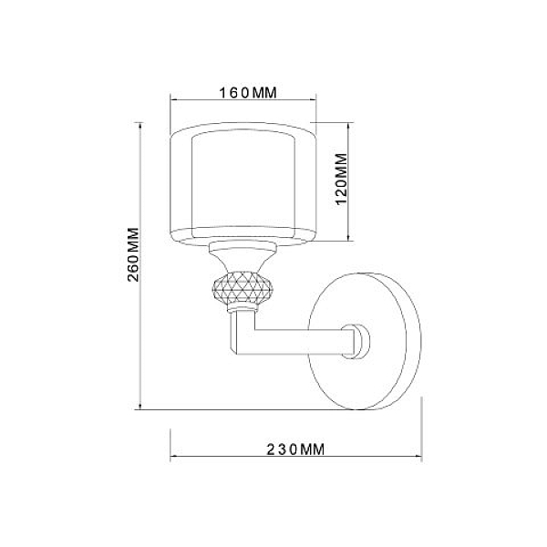 Бра Vele Luce Lotus VL1053W01