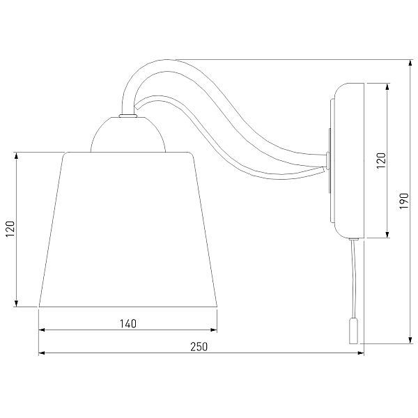 Бра Eurosvet Betty 70062/1 белый