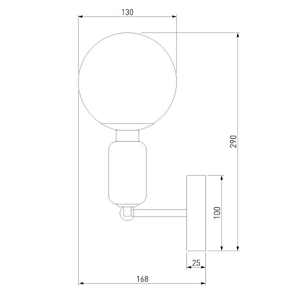 Бра Eurosvet Bubble 50251/1 черный