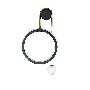 Бра Crystal lux CORIDA AP25W LED BLACK/GOLD