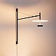 Бра Arlight SP-CAMPANA-WALL-L1450-9W Warm3000 (BK, 130 deg, 230V, TELESCOPIC) (IP20 Металл) 059596