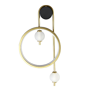 Бра Crystal lux RODRIGO AP20W LED BLACK/GOLD