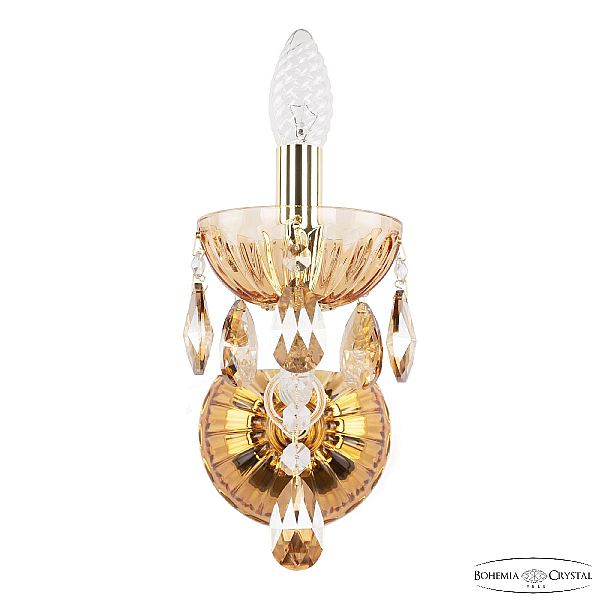Бра Bohemia Ivele Crystal 5413B/1/165 G Amber/M-1H K721