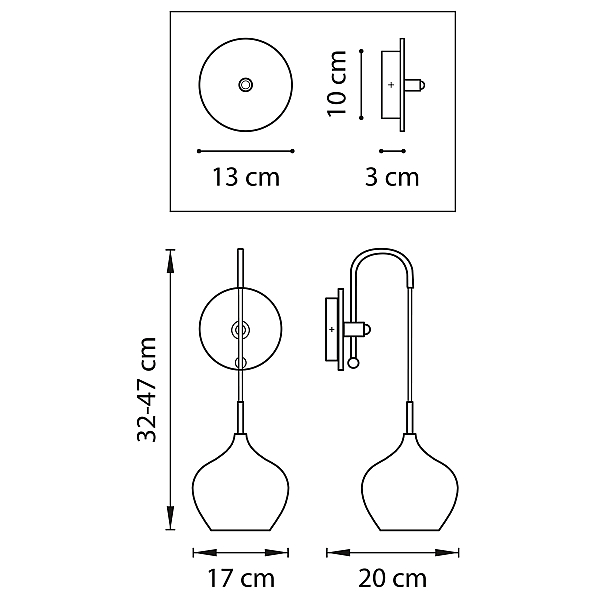 Бра Lightstar Pentola 803540