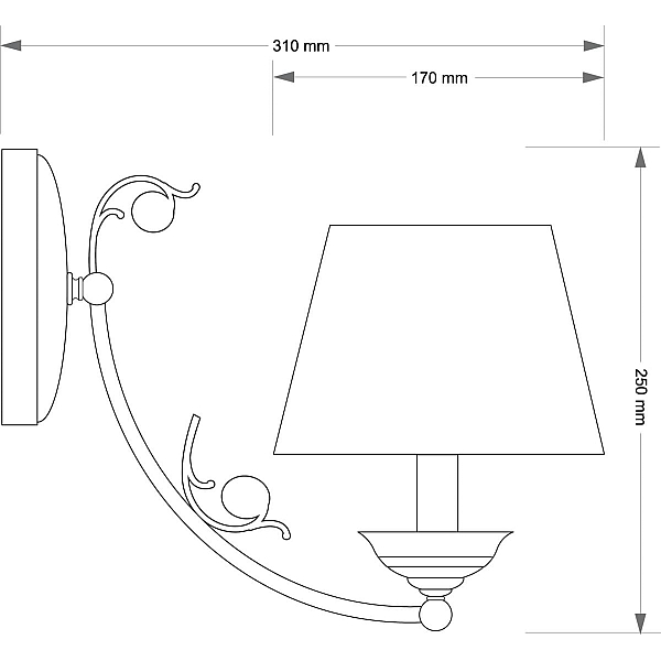 Бра Kutek Casamia Abazur CAS-K-1 (P/A)