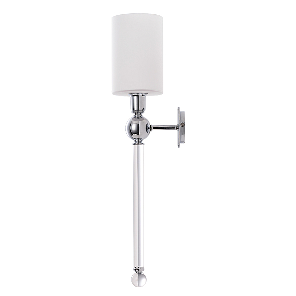Бра Crystal Lux Mirabella AP1 Chrome/White