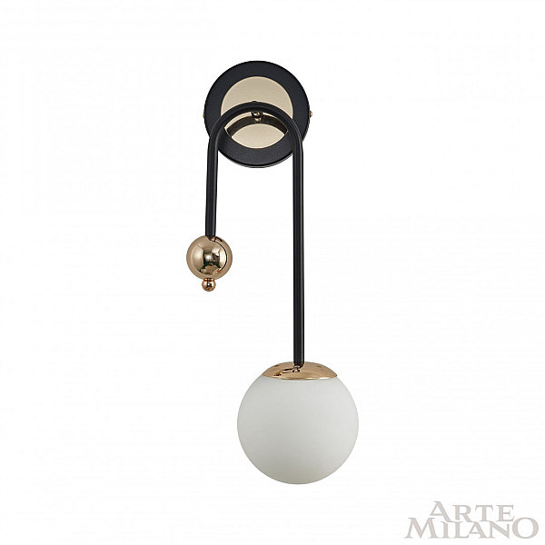 Бра Arte Milano Neapol73808 274307/1B BK/GD