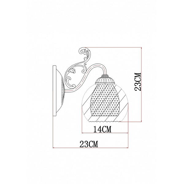 Бра Arte Lamp A7062AP-1AB